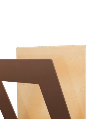 DALIA * APLIQUE CUADRADO 12W - ORO + CORTEN
